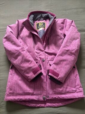 Girls Boulder “BG” Gear Pink Waterproof Winter Jacket